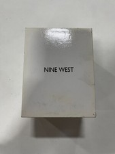 Nine West Women Gold-Tone Silicone Watch