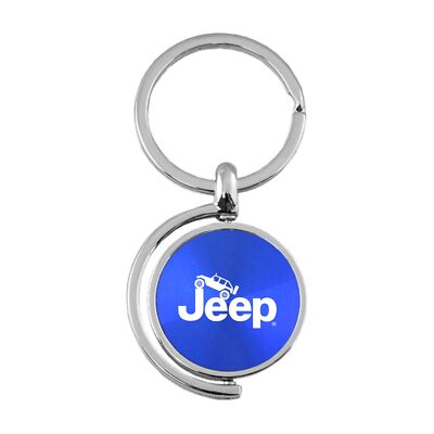Jeep Climbing Spinner Key Ring (Blue)
