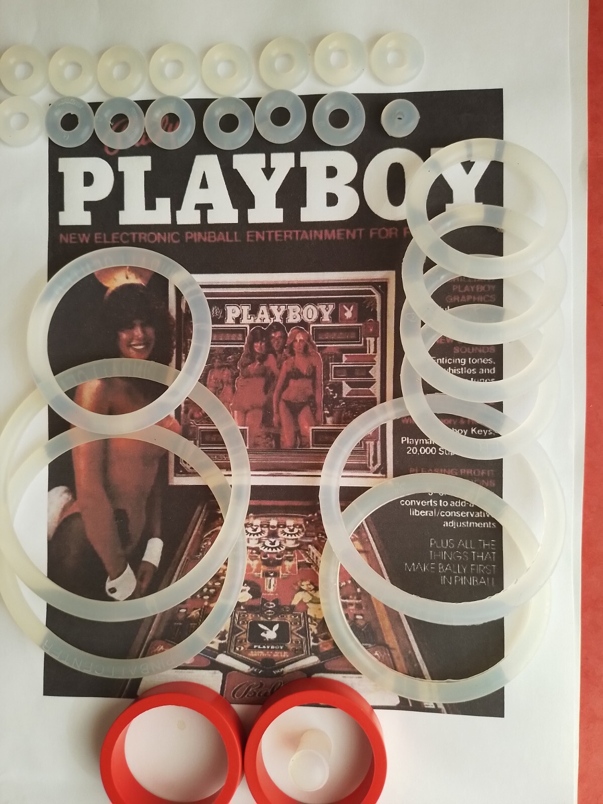 Élastique silicone transparent redonnez vie à votre flipper Bally Playboy de salon