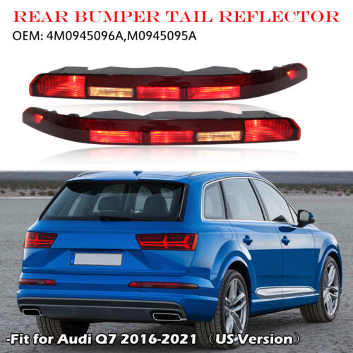 Par de luces de parada traseras para parachoques trasero con 5 bombillas versión EE. UU. para Audi Q7 2016-21 - Imagen 12 de 12