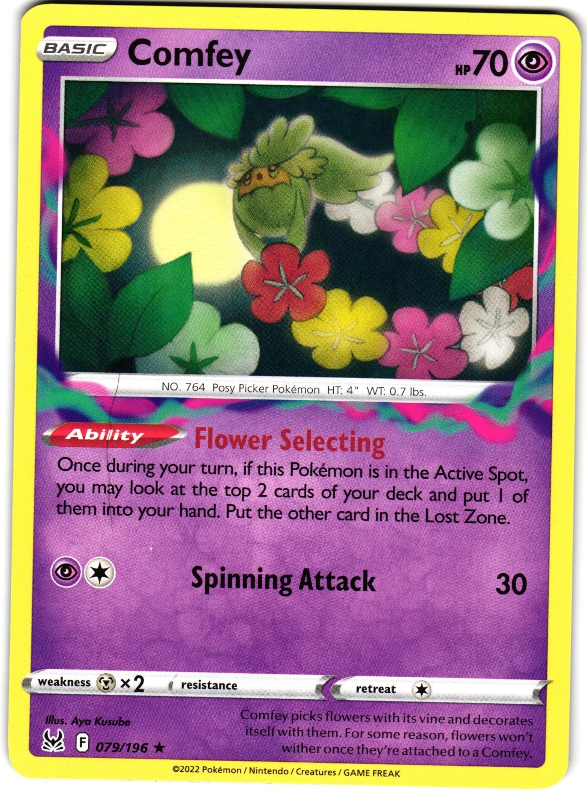 Comfey 79/196 Pokemon SWSH: Lost Origin