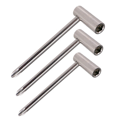 Gitarrenreparaturset Truss Rod Wrench Bridge Einstellschlüssel Tool Silver
