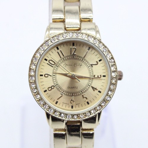 Jessica Carlyle Watch Womens Gold Tone Stainless Steel Classic Quartz Gold Dial - Picture 3 of 8