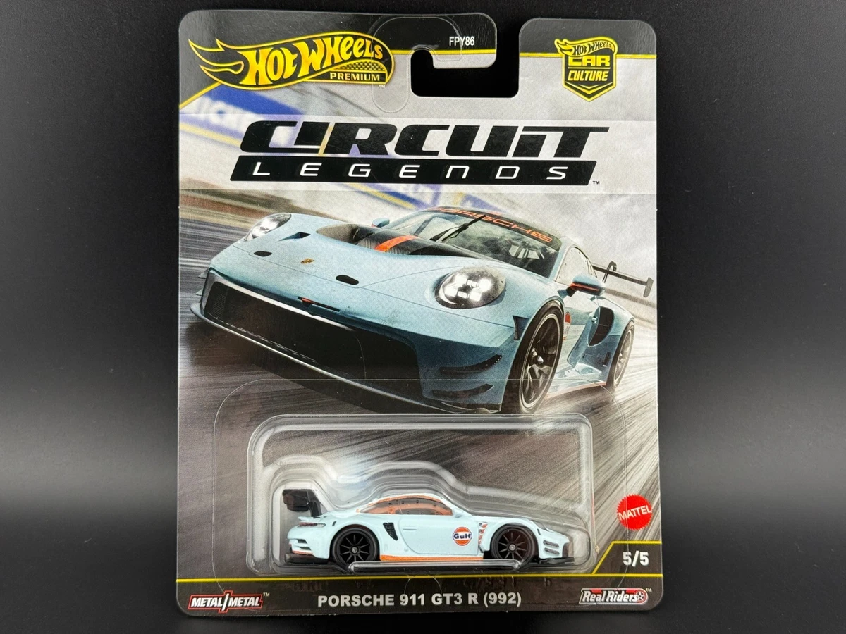 Hot Wheels Porsche 911 GT3 R 992 Gulf Oil Circuit Legends FPY86
