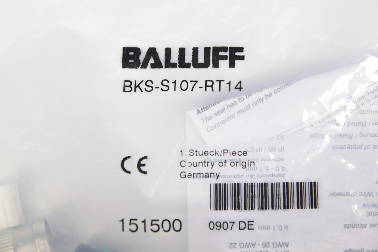 BALLUFF BKS-S107-RT14 NSFP BKSS107RT14 for sale online | eBay