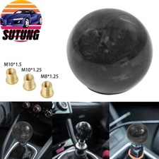 New Forged Carbon Fiber Universal Ball Manual Gear Gear Shift Knob Lever Shifter New Forged Carbon Fiber Universal Ball Manual Gear Gear Shift Knob Lever Shifter