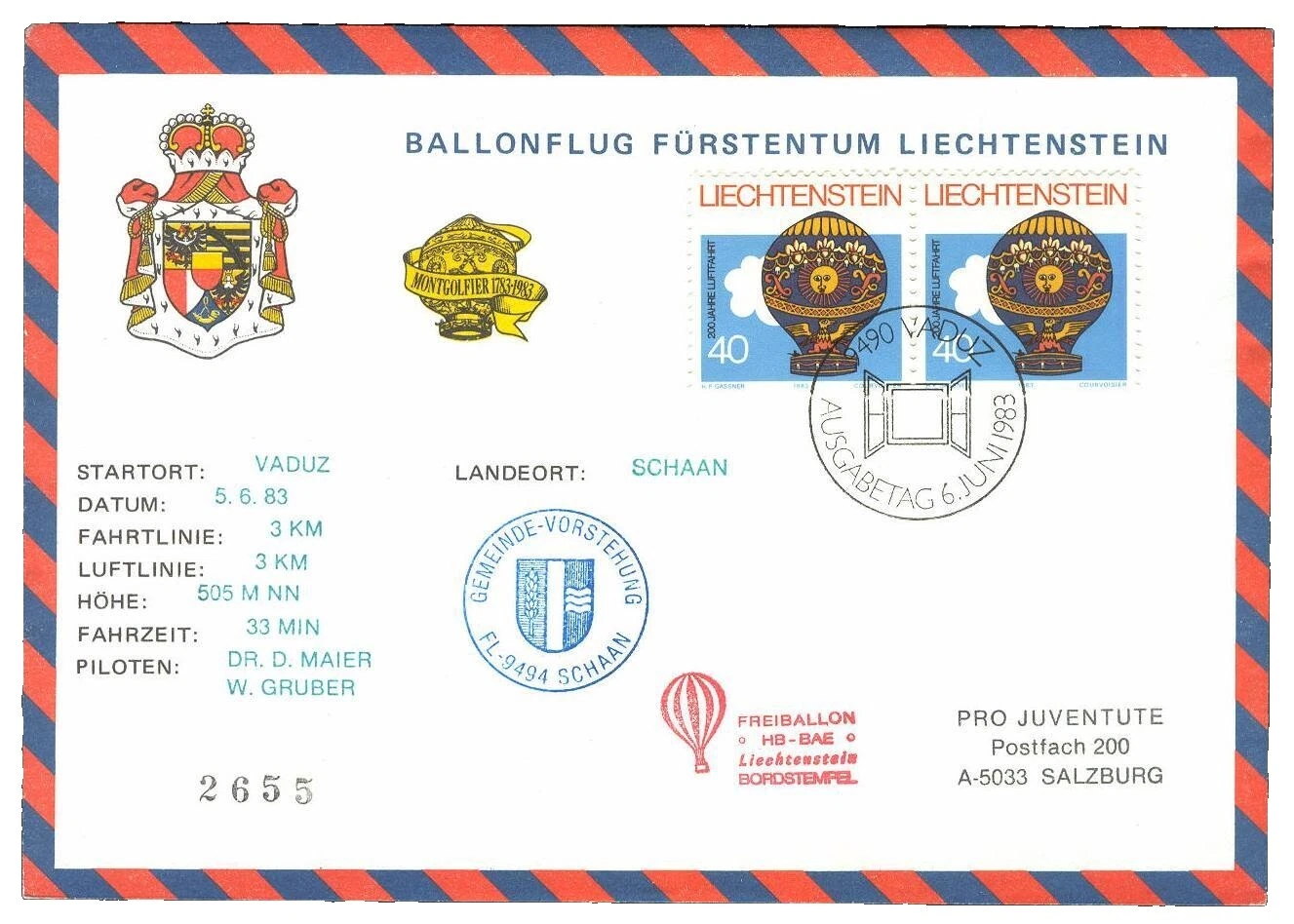Cover Aviation Postal Stamps