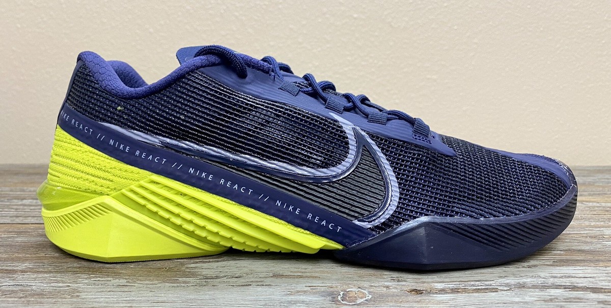 Nike Mens Size 8 React Metcon Turbo Blue Slate Sneaker Shoes CT1243 400 NO LID Nike React Metcon Turbo Men main image 4