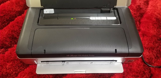 hp officejet 100 mobile printer blinking lights