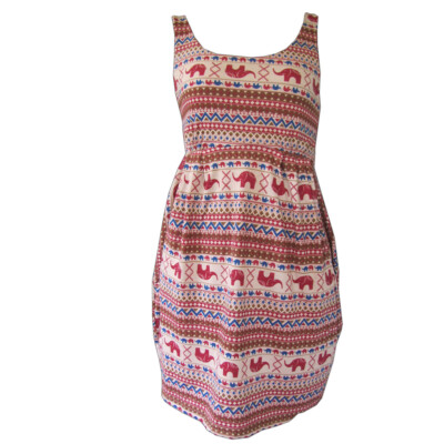 PANASIAM Jersey Kleid Unisize mit Tasche Boutique Tunika Dress Sommer Strand