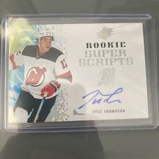 Tyce Thompson AUTO 2021 UD SPx Rookie Super Script Auto  #RSS-TT New Jersey