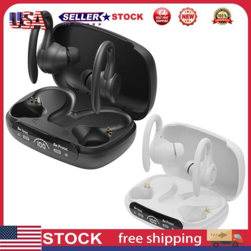 US Gaming Earphones Wireless Headset Ear Hook Power Display Bluetooth-Compatible