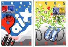 2941/2+ FDC  2  CARTES 1er JOUR FRANCE     EUROPA 1995  STRASBOURG