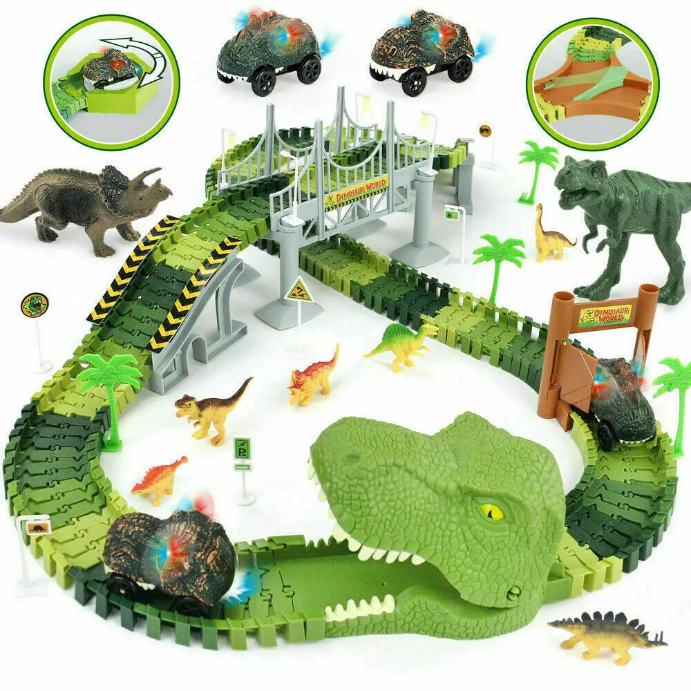 Dinosaur Track Toys - Dinosaur Race Car Track Toy Set Dinosaurs