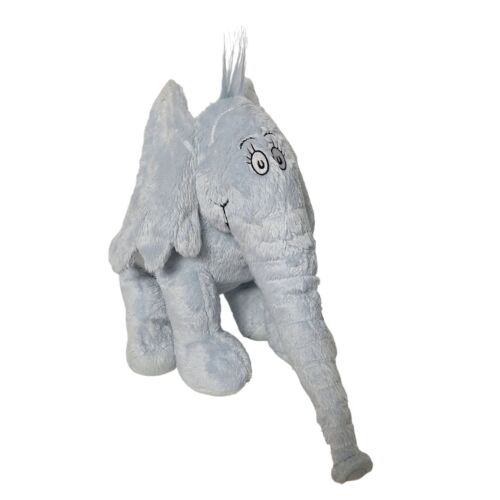 Kohls Cares Dr Seuss Horton Hears A Who Gray Elephant Plush Stuffed Animal 10.5" - Afbeelding 1 van 8
