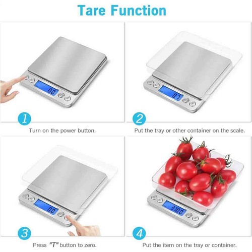 Portable Digital Kitchen 0.1g Digital LCD Scale Jewelry Food Balance Weight Gram - Picture 2 of 7