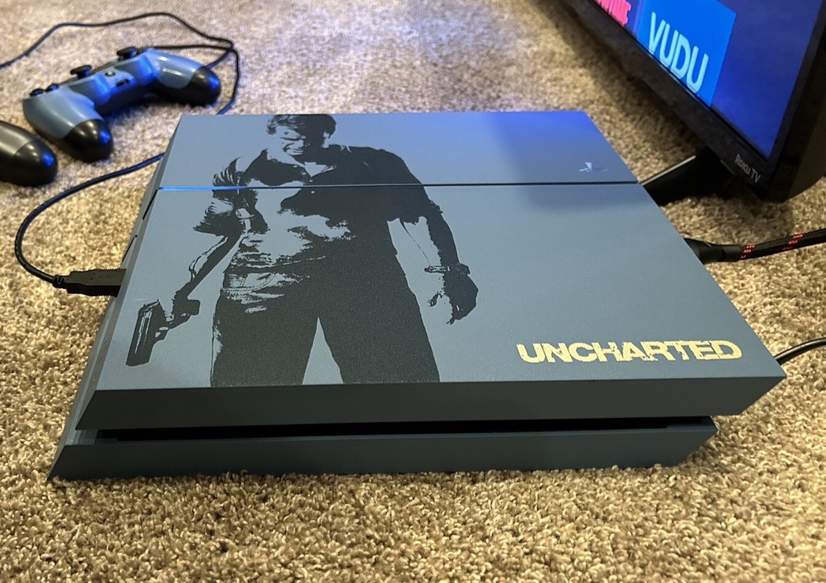 Sony PS4 Uncharted 4 Limited Edition Bundle: (2) Controllers