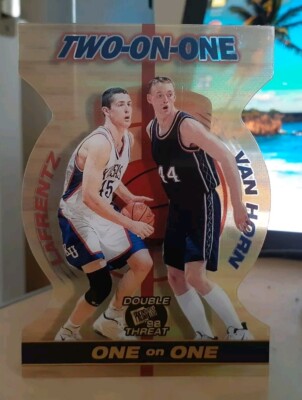 1998 Press Pass Double Threat Two On One Raef LaFrentz Rookie RC KANSAS JAYHAWKS