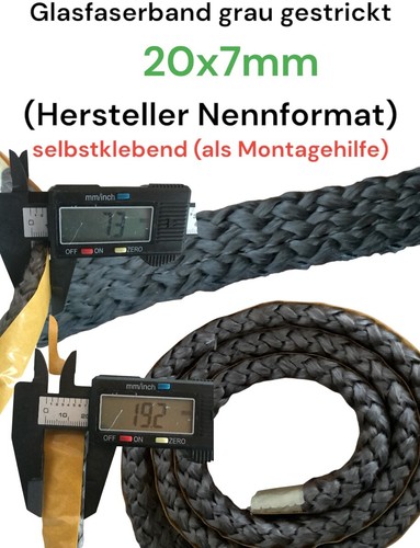 Ofenschnur Ofendichtung Kamindichtung Kaminschnur Dichtband Türdichtung Ofenband - Bild 464 von 644