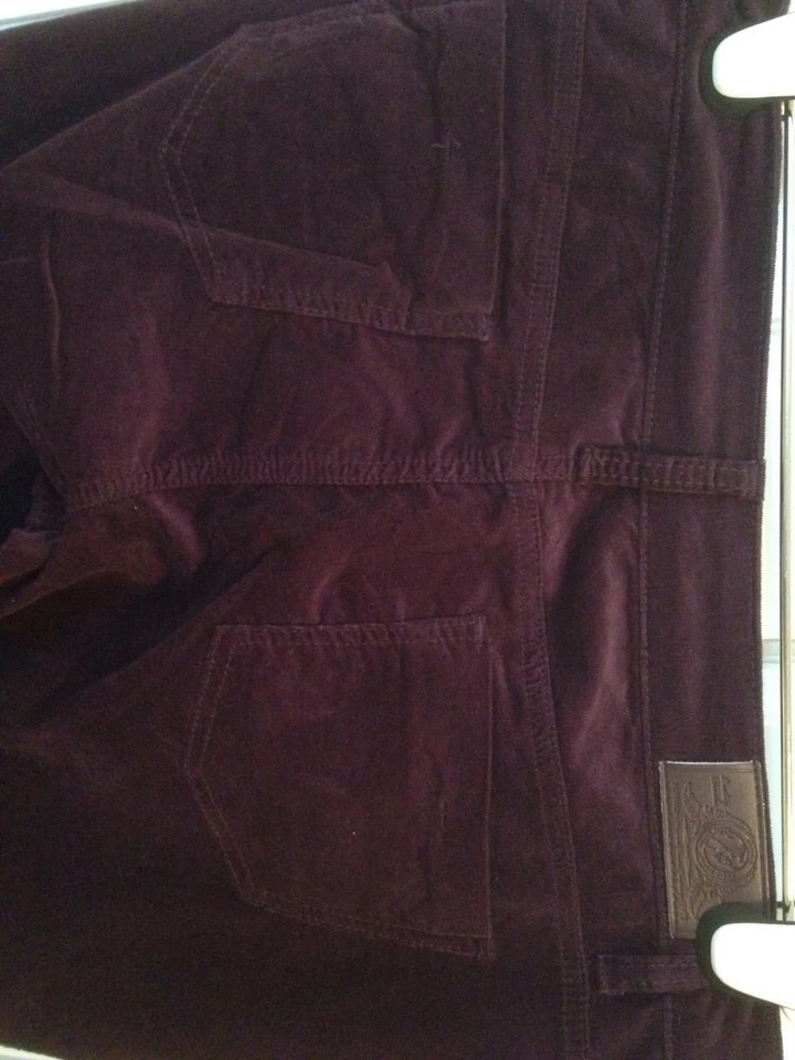 NUEVO CON ETIQUETAS MUJER BUFFALO DAVID B ITTON CIRUELA/PÚRPURA GIBSON PANA DELGADA W32 L31 Foto 4 de 4