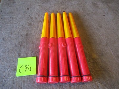 Lot of 5 NOS D Bar Safety Wand, for Airport Use, Aircraft Navigation & Direction