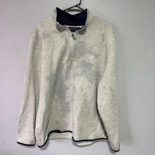 Nautica Men's Grey and Cream Jumper
