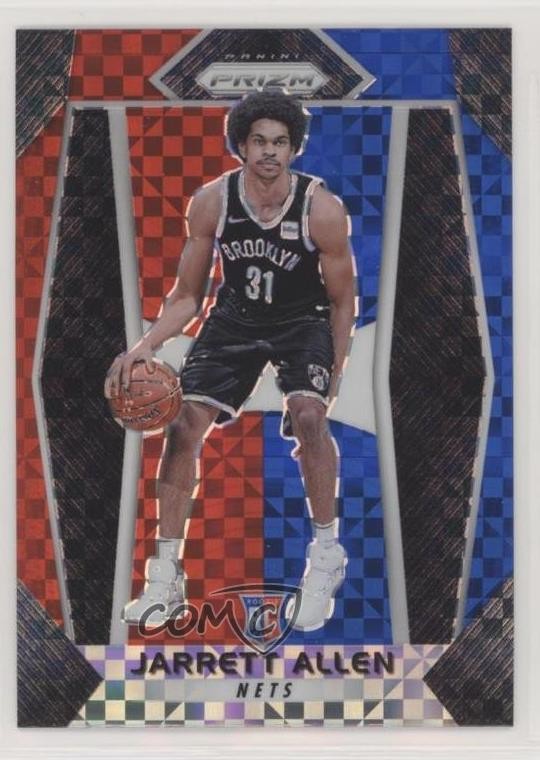 2017-18 Panini Prizm Red White & Blue Prizm Jarrett Allen #154 k7p