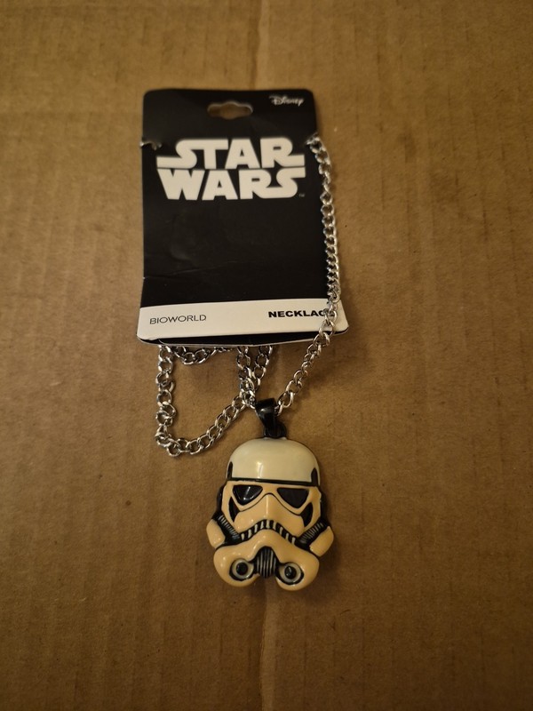 Star Wars Necklace Pendant Fashion Jewelry Cosplay 20" Black Chain STORMTROOPER