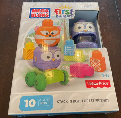 MEGA BLOKS First Builders Stanck N Roll Forest Friends Fisher Price New NIB
