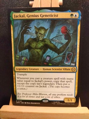 Jackal, Genius Geneticist - Marvel's Spider-Man - Rare - NM (siehe Bilder) MTG
