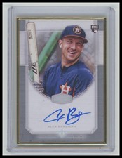 2017 Topps Transcendent Alex Bregman Gold Framed Rookie Silver Auto /15 Cubs