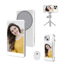 Phone Vlog Selfie Monitor Screen, Magnetic Vlog Selfie Monitor Screen with Re...
