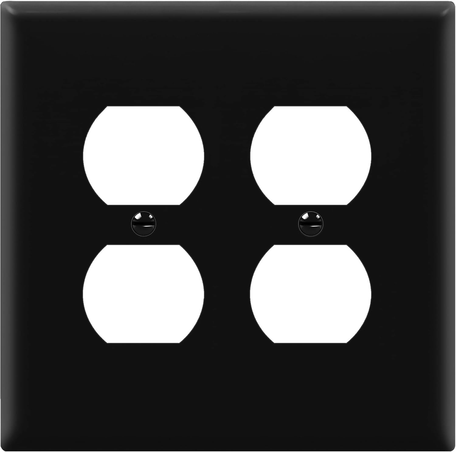Double Duplex Wall Plate, Two Gang Electrical Outlet Cover, 