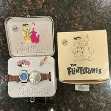 Preowned In BOX Fossil FLINTSTONES Fred & Barney Ltd Edition watch