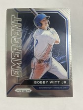 Panini Prizm 2021 Bobby Witt Jr. Kansas City Royals Emergent EM6 Baseball