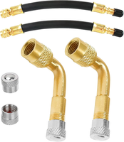 Reifenventil VerläNgerung Adapter,90 Grad VentilverläNgerung Und 180Mm Flexible