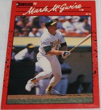 1990 Donruss  Mark McGwire Card #185