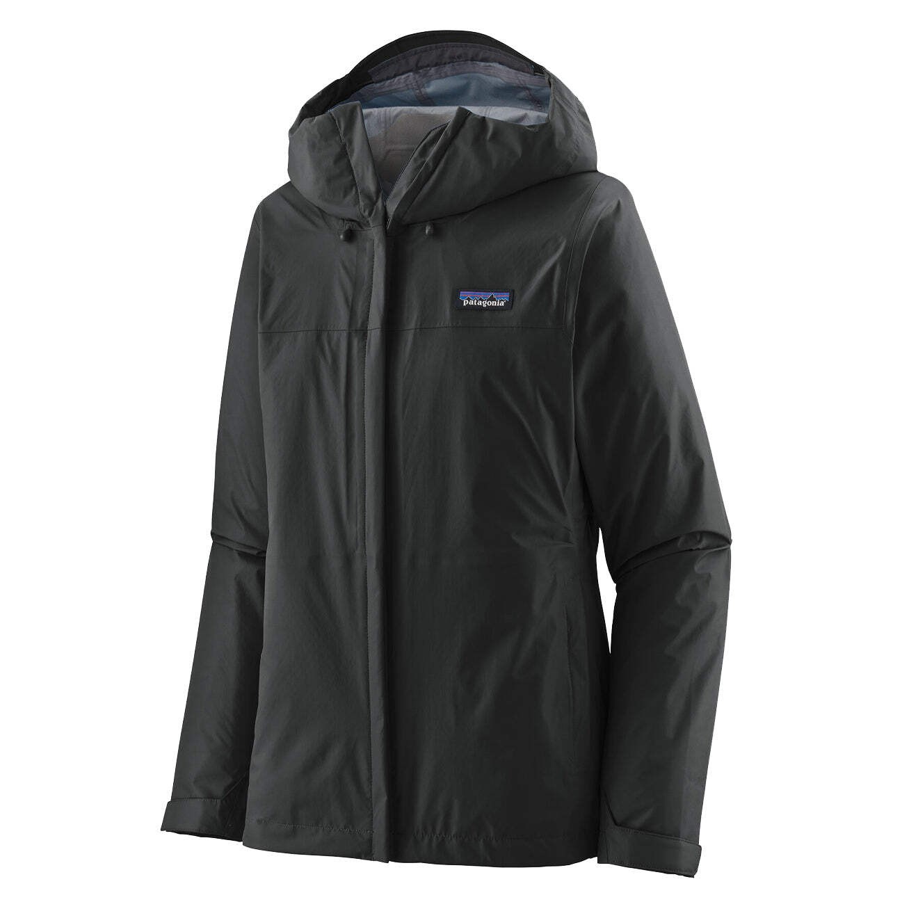 Chaqueta de lluvia Patagonia Torrentshell 3L negra para mujer