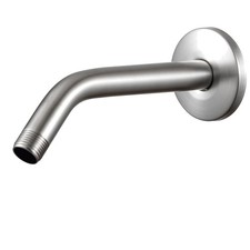 6-Inch Brushed Nickel Shower Arm - Durable Stainless Steel for Elegant Bathrooms