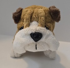 Ganz Lil  Kinz Bulldog Plush Webkinz Stuffed Dog Toy Brown White No Code