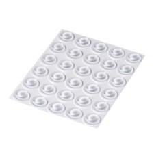 30 Clear Self Adhesive Non Slip Bumpers Rubber Feet for Chopping Boards, Glass