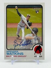 2022 Topps Heritage SPENSER WATKINS Rookie Auto #ROA-SW Orioles