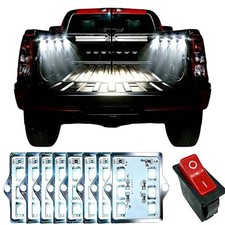 White LED Truck Pickup Bed Light Kit, 8 PCS 48 LEDs Rock Lighting Kits IP68