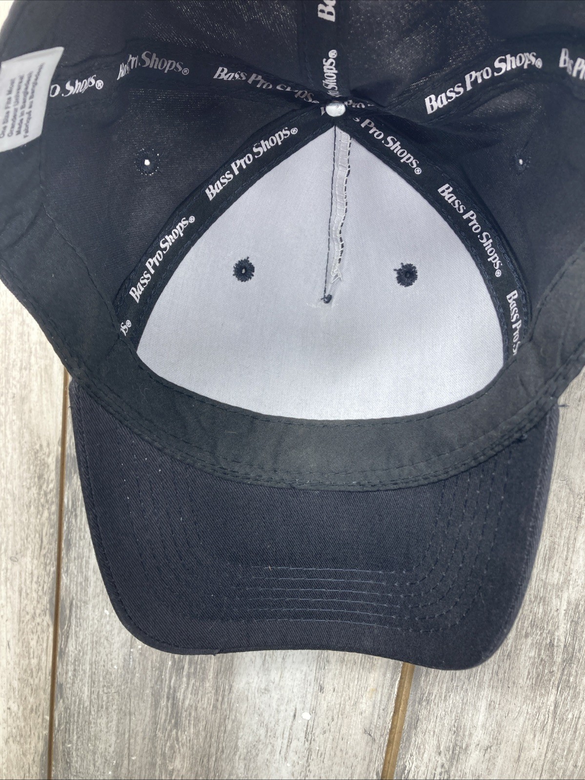 bass pro shop strap back hat cap black ranger boats bass fishing tournament