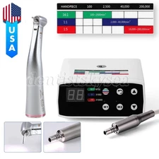Brushless LED Electric Micro Motor 1:5 Increasing Fiber Optic Handpiece Dental