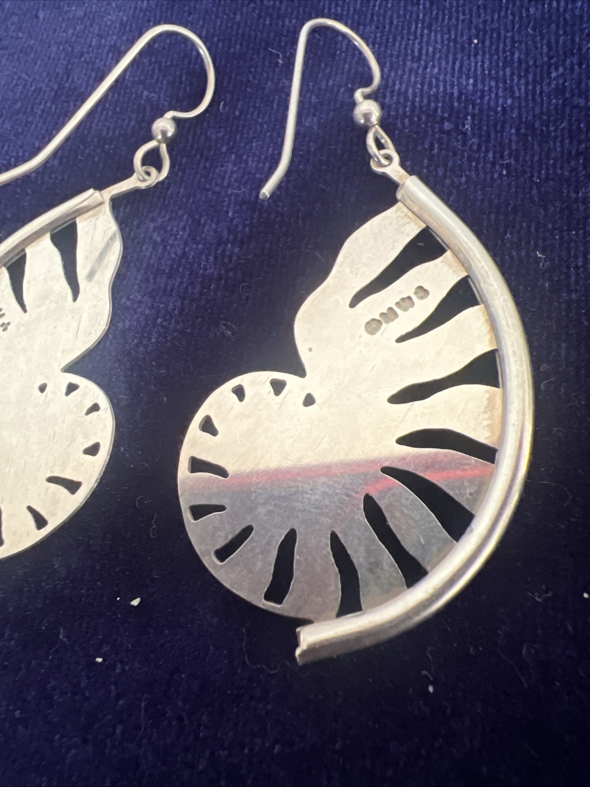 Sterling Silver Celtic Spiril Dangle Drop Earring… - image 6