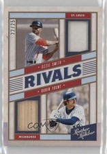 2019 Panini Leather & Lumber Holo Silver 22/25 Ozzie Smith Robin Yount HOF nd3