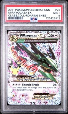 PSA 9 M Rayquaza EX 76/108 Celebrations Classic Collection Pokemon