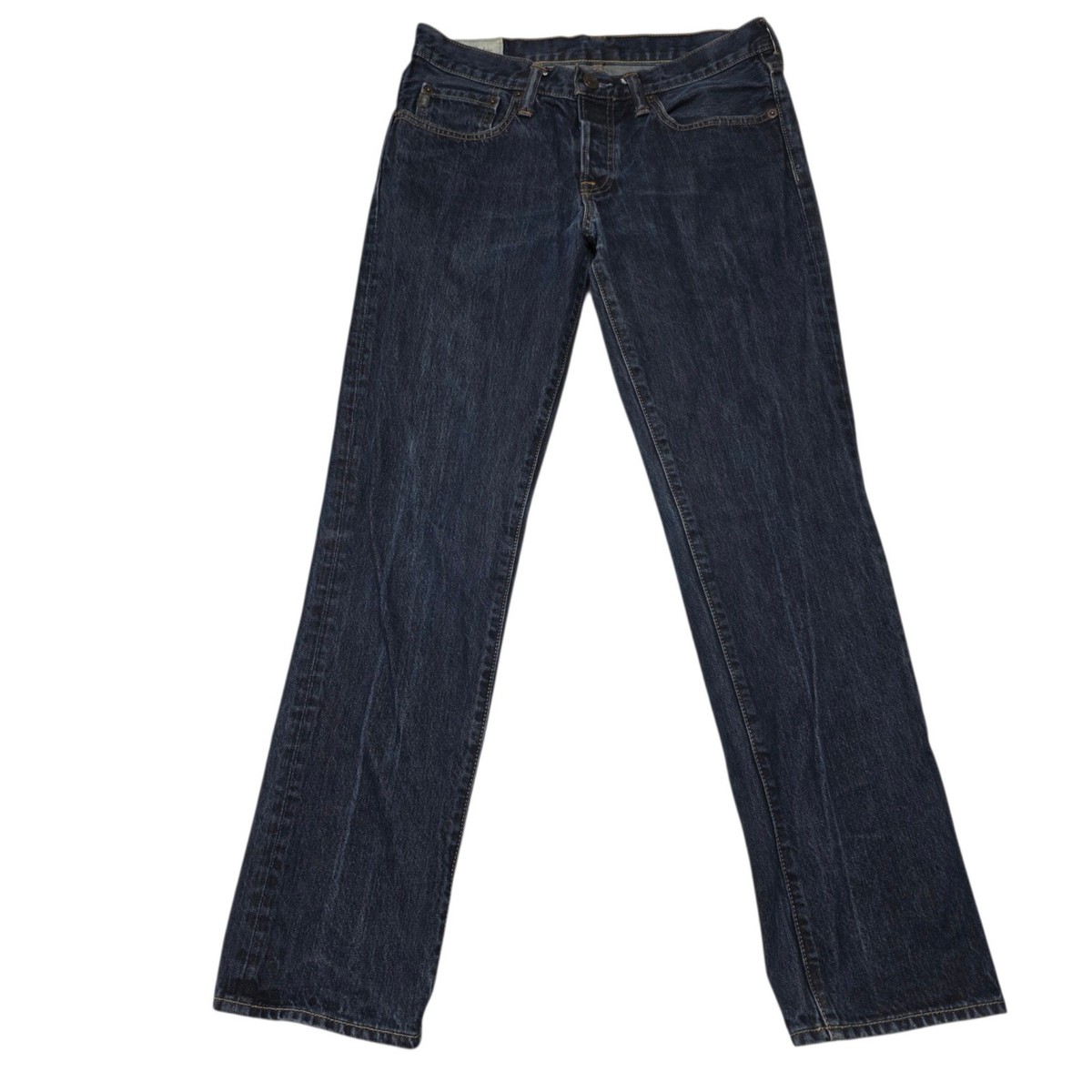 Abercrombie & Fitch Slim Straight Jeans Mens 31x30 Dark Wash 