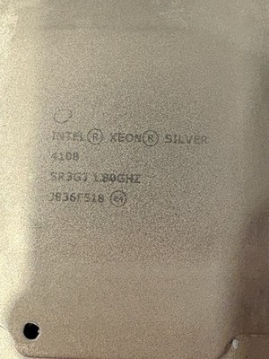 Intel Xeon Silver 4108 SR3G1 1.80GHz CPU Processor, Intel Xeon Silver 4108 